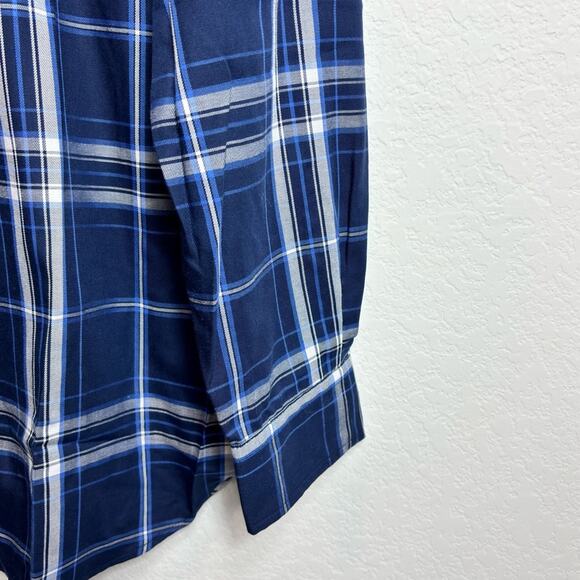 CHAPS BLUE MEN EASY CARE LONG SLEEVE DRESS BUTTON DOWN MEDIUM BRAND NEW WITH TAG - Picture 5 of 5